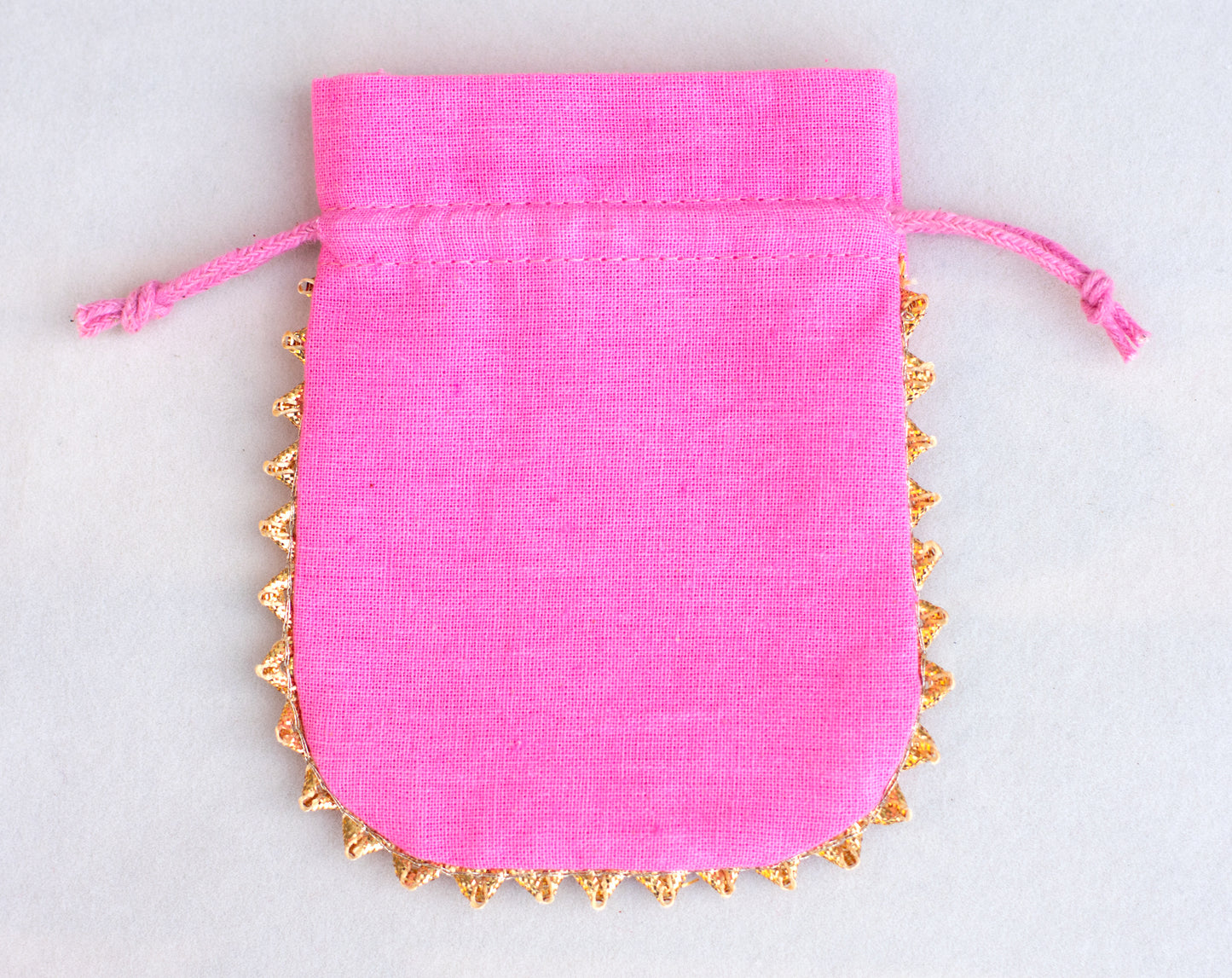 100pcs Round Organic Drawstring Designer Pouches With Logo Wholesale