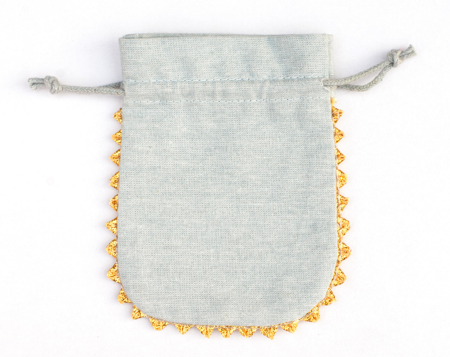 100pcs Round Pure Cotton Drawstring Designer Pouch With Logo