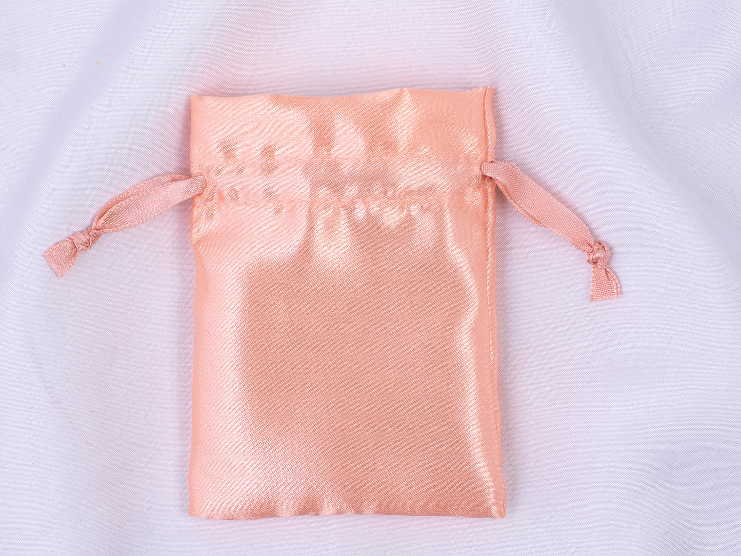 100pcs Superior Satin Drawstring Pouch With Logo in Wholesale