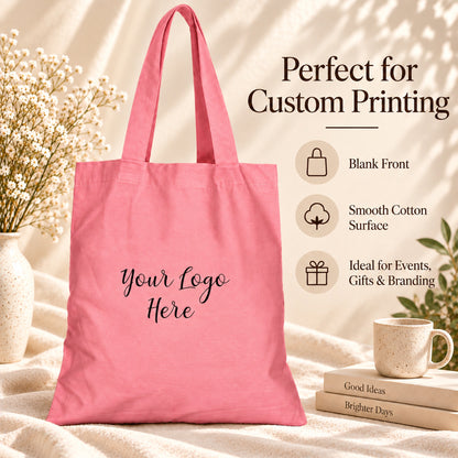 25pcs - Cotton Tote Bag With Custom Logo for Small Businesses
