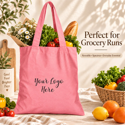 25pcs - Cotton Tote Bag With Custom Logo for Small Businesses