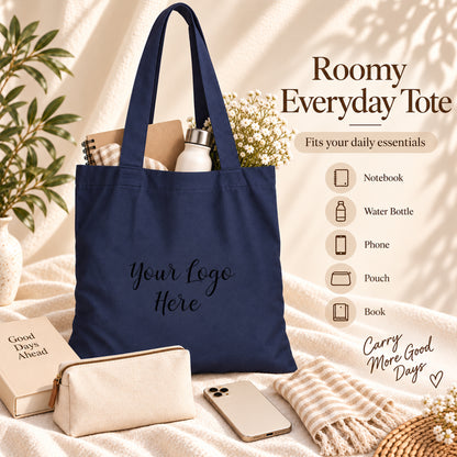25pcs - Branded Cotton Tote Bag for Boutiques and Gift Shops