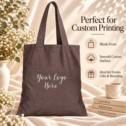 25pcs - Custom Logo Cotton Tote Bag for Business Events and Teams