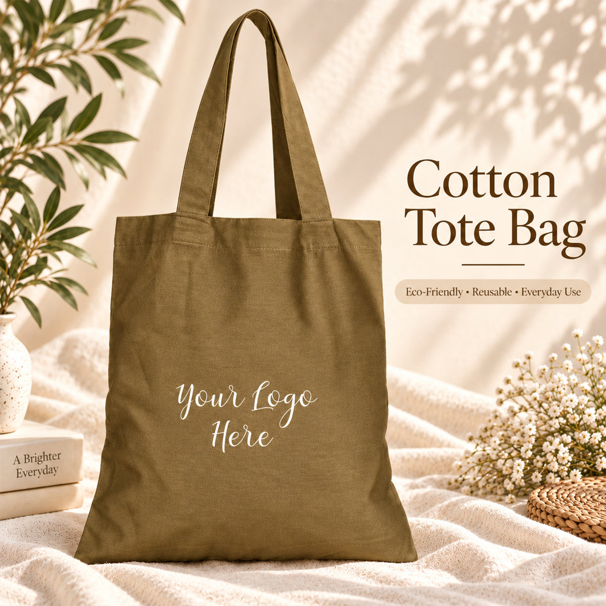 25pcs - Personalized Cotton Tote Bag for Events and Promotions