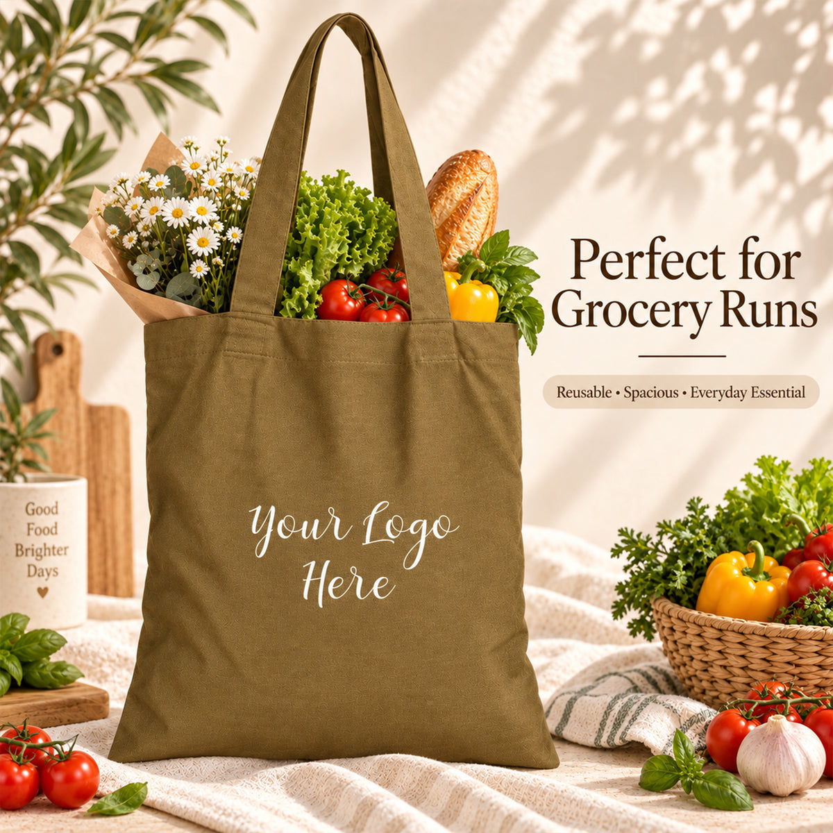 25pcs - Personalized Cotton Tote Bag for Events and Promotions