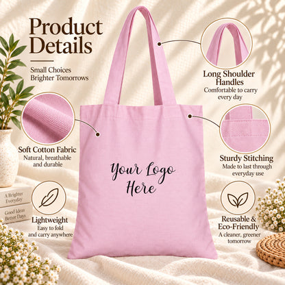 25pcs - Cotton Tote Bag With Your Custom Event Logo or Artwork