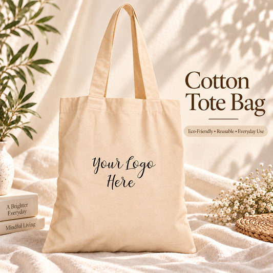 25pcs - Custom Conference Cotton Tote Bag With Company Logo