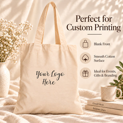 25pcs - Custom Conference Cotton Tote Bag With Company Logo