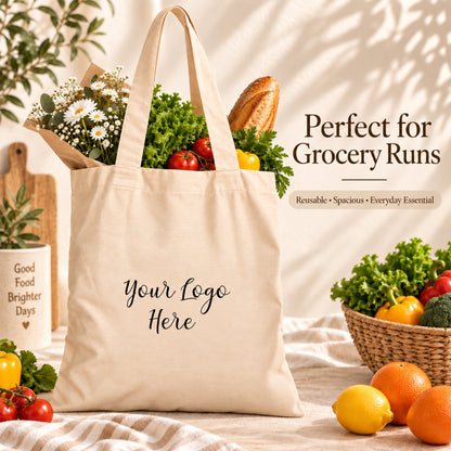 25pcs - Custom Conference Cotton Tote Bag With Company Logo