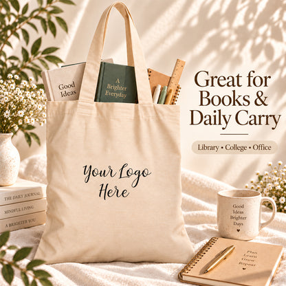 25pcs - Custom Conference Cotton Tote Bag With Company Logo