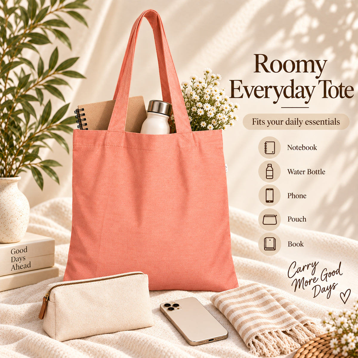 25pcs - Conference Cotton Tote Bag With Your Business Logo