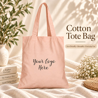 25pcs - Custom Logo Cotton Tote Bag for Trade Show Events and Expos