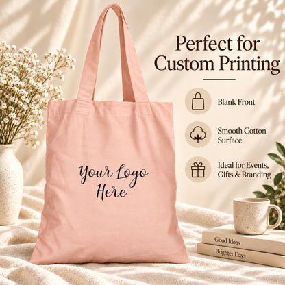 25pcs - Custom Logo Cotton Tote Bag for Trade Show Events and Expos