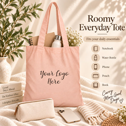 25pcs - Custom Logo Cotton Tote Bag for Trade Show Events and Expos