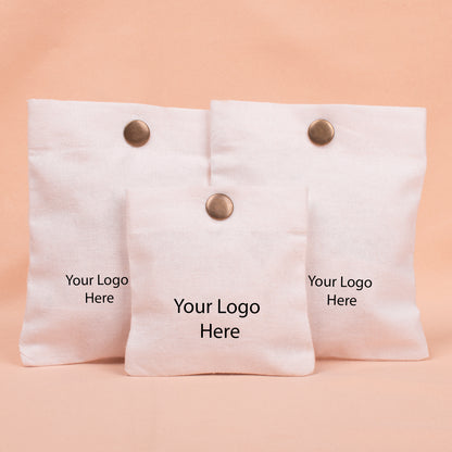 100pcs Cotton Snap Pouches | Reusable Packaging Pouches
