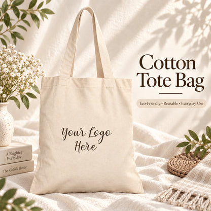 25pcs - Cotton Trade Show Tote Bag With Custom Company Logo