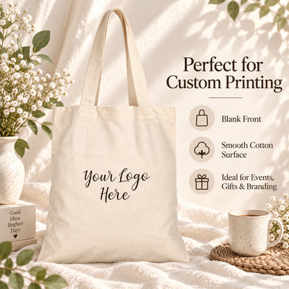 25pcs - Cotton Trade Show Tote Bag With Custom Company Logo