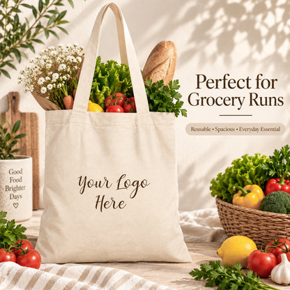 25pcs - Cotton Trade Show Tote Bag With Custom Company Logo