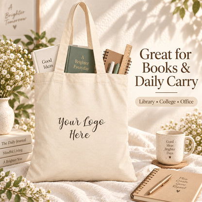 25pcs - Cotton Trade Show Tote Bag With Custom Company Logo