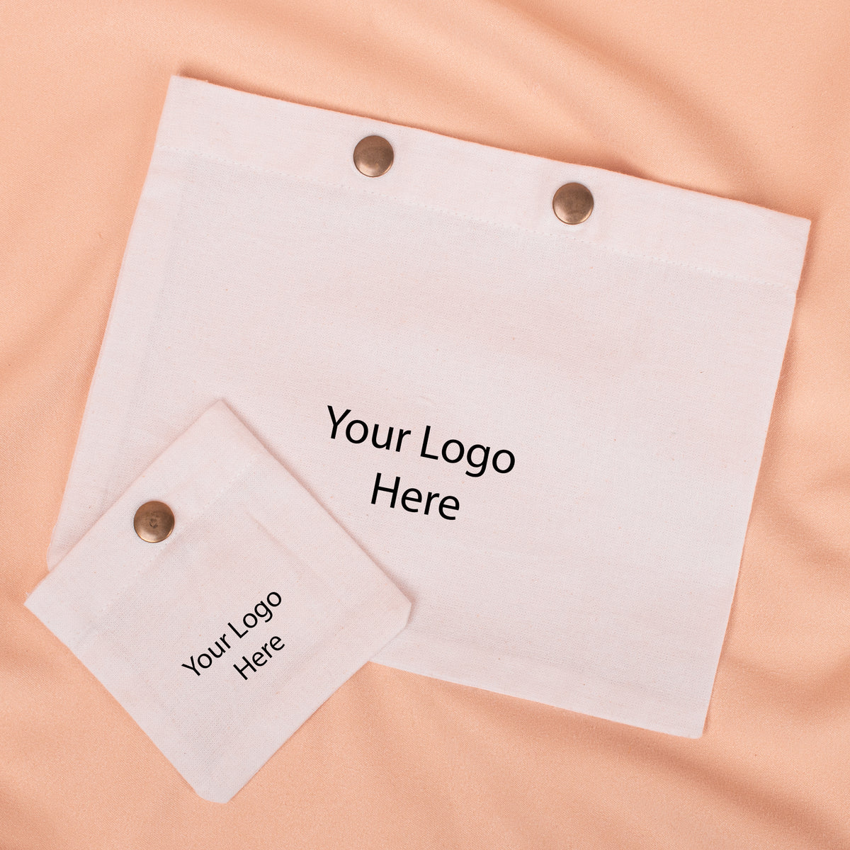 100pcs Cotton Snap Pouches | Reusable Packaging Pouches