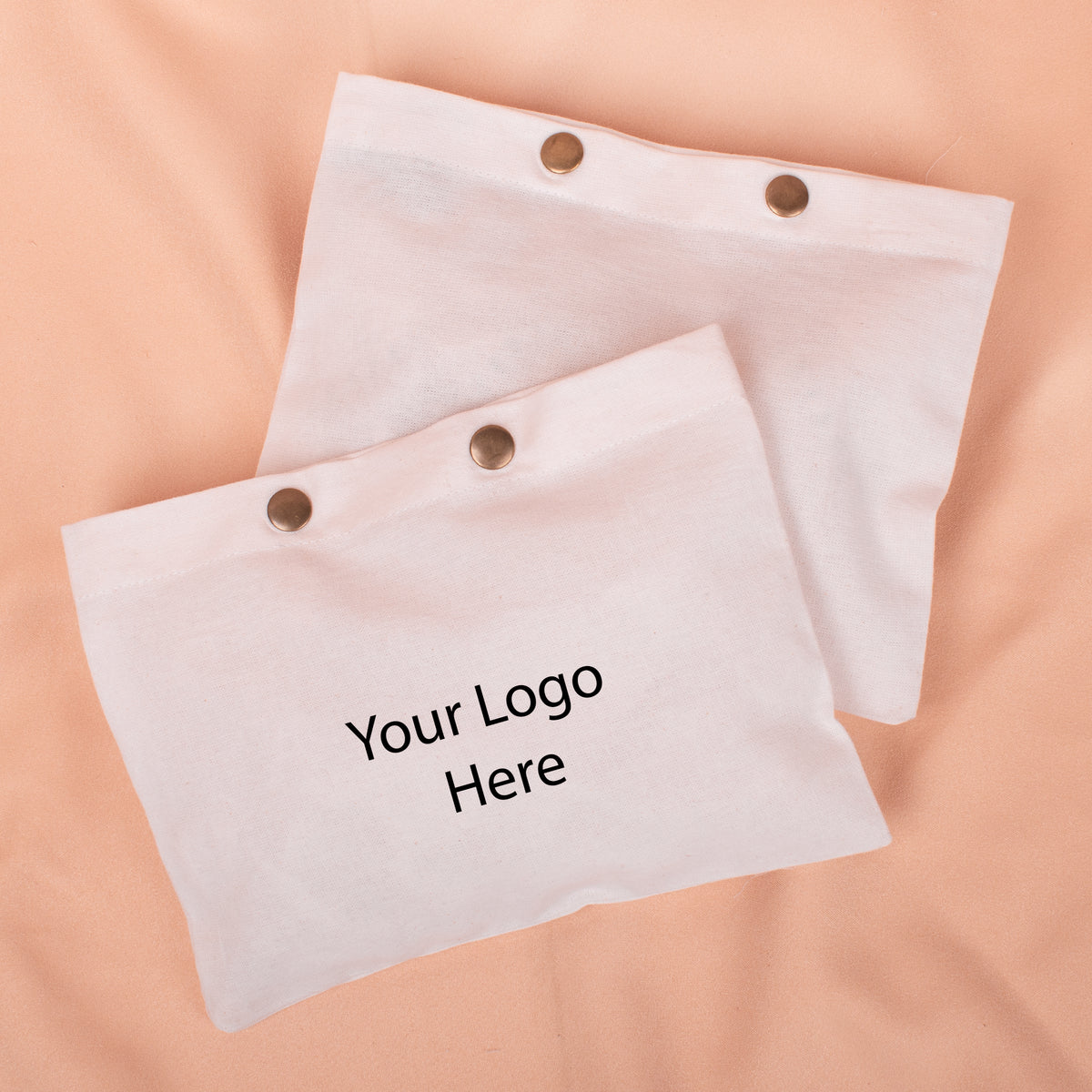 100pcs Cotton Snap Pouches | Reusable Packaging Pouches