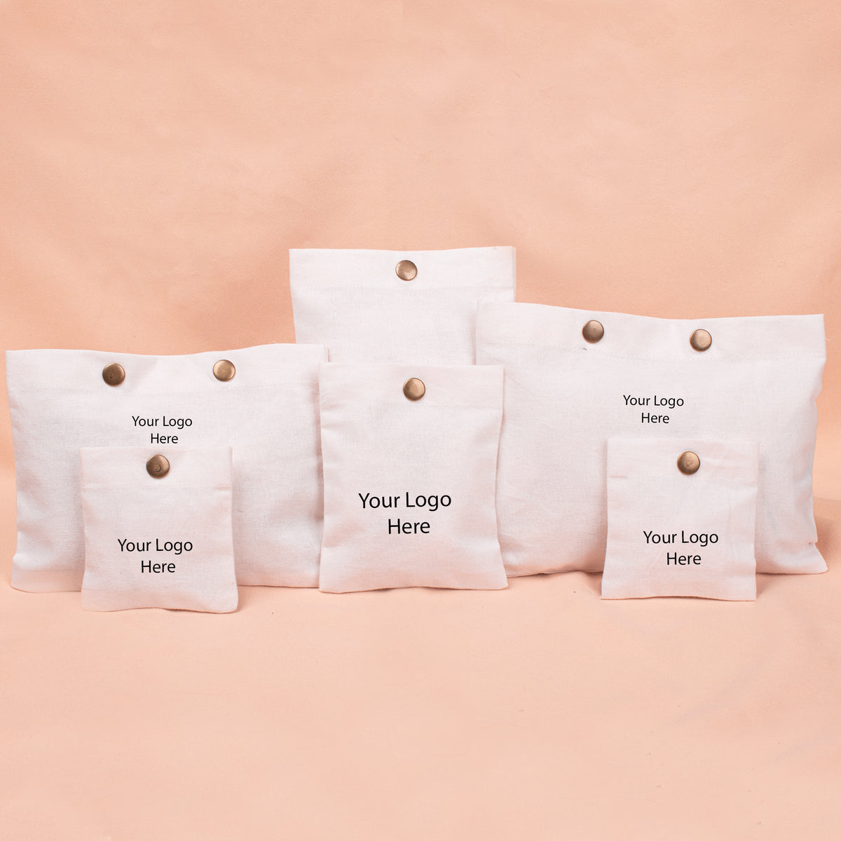 100pcs Cotton Snap Pouches | Reusable Packaging Pouches