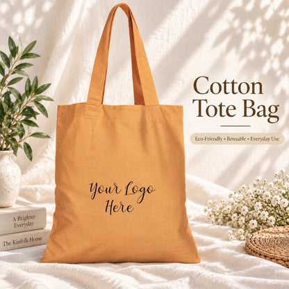 25pcs - Cotton Tote Bag With Company Logo for Everyday Use