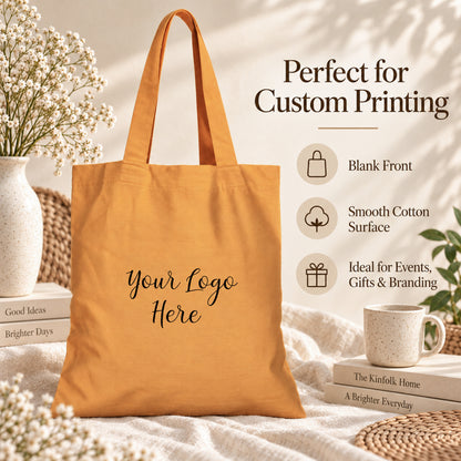 25pcs - Cotton Tote Bag With Company Logo for Everyday Use
