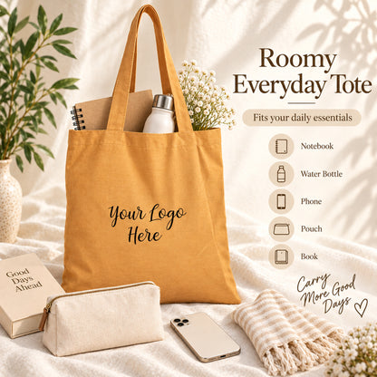 25pcs - Cotton Tote Bag With Company Logo for Everyday Use