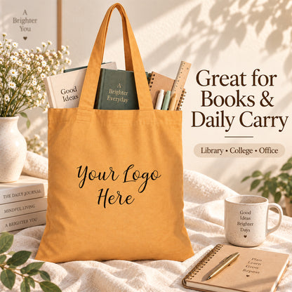 25pcs - Cotton Tote Bag With Company Logo for Everyday Use
