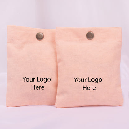 Snap Pouch Set of 100 | Custom Cotton Packaging Pouches