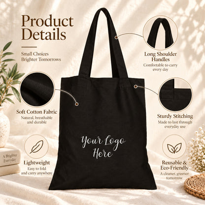 25pcs - Personalized Cotton Tote Bag for Your Small Business