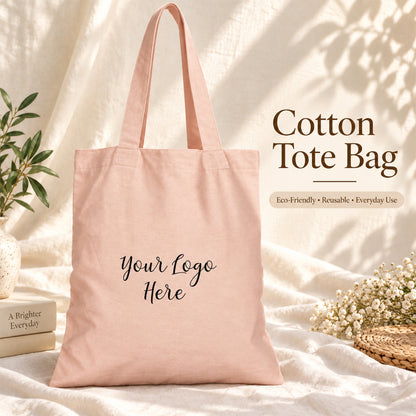 25pcs - Custom Logo Cotton Shopping Bag for Online Retail Stores