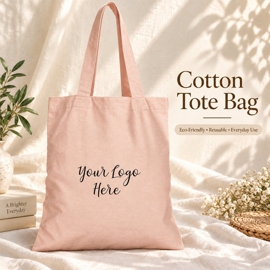 25pcs - Custom Logo Cotton Shopping Bag for Online Retail Stores
