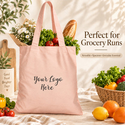 25pcs - Custom Logo Cotton Shopping Bag for Online Retail Stores