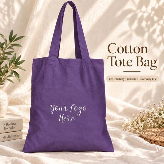 25pcs - Cotton Shopping Tote Bag With Your Custom Brand Logo
