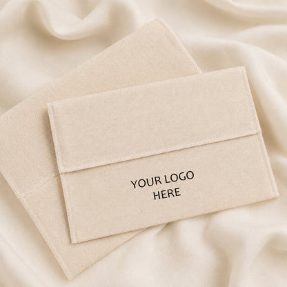 Custom Cotton Pouch Set of 100, Eco Friendly Boutique Packaging for Jewelry & Gifts with Brand Logo