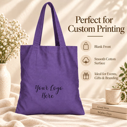 25pcs - Cotton Shopping Tote Bag With Your Custom Brand Logo