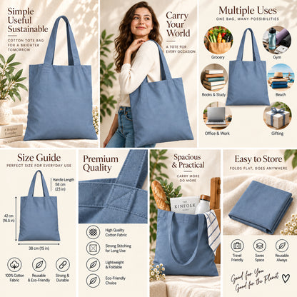 25pcs - Custom Logo Cotton Market Tote Bag for Your Business
