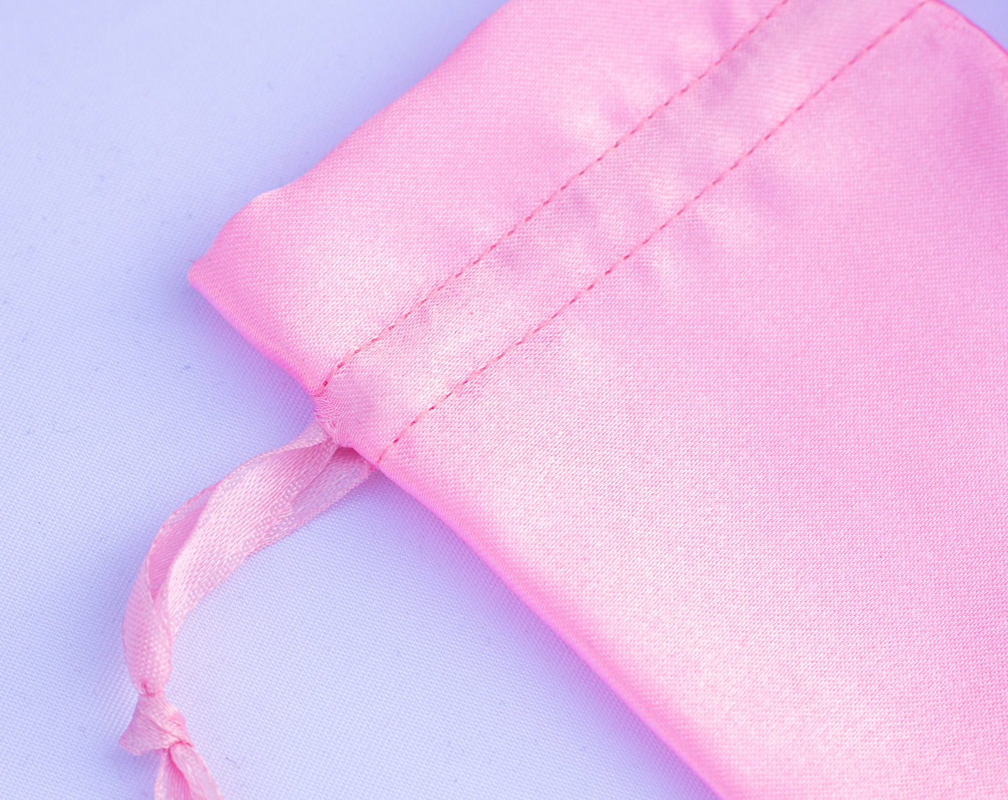 100pcs Customer Favorite Satin Drawstring Pouch With Logo For Jewelry Packaging