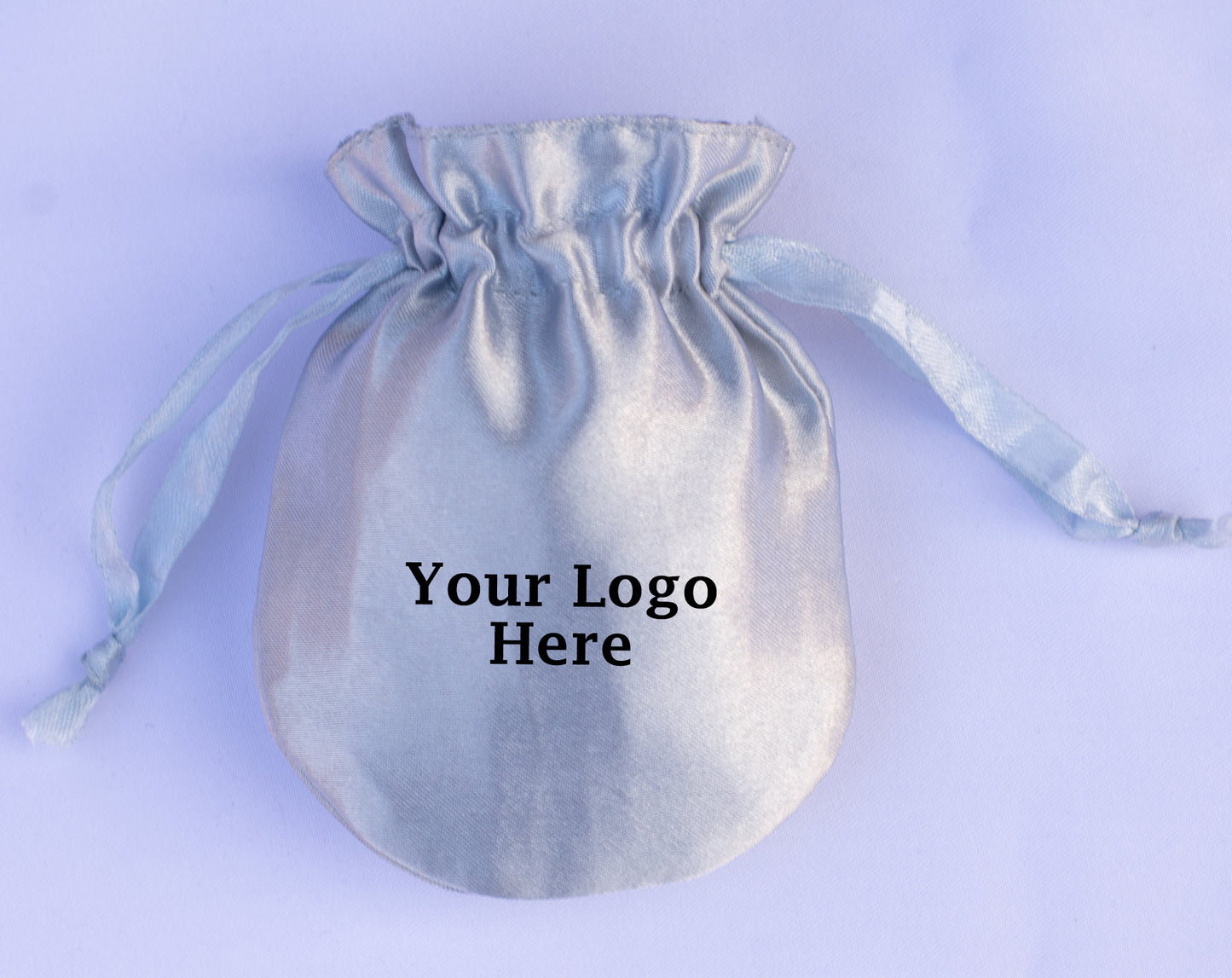 100pcs - Premium Satin Drawstring Jewelry Bags With Logo in Wholesale & Bulk