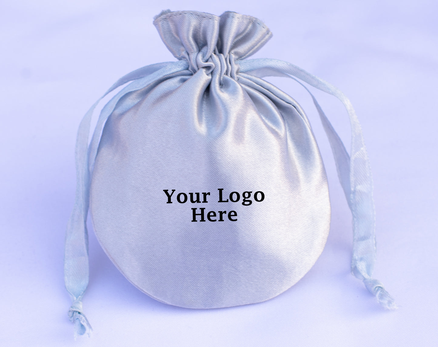 100pcs - Premium Satin Drawstring Jewelry Bags With Logo in Wholesale & Bulk