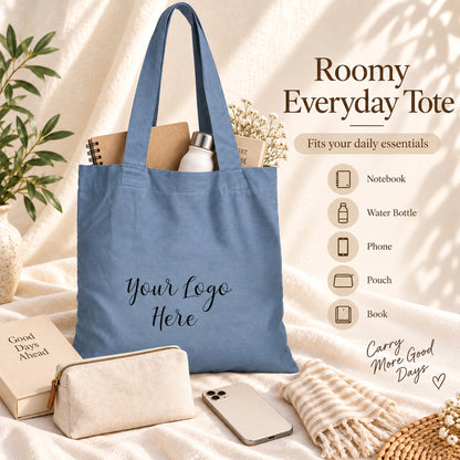 25pcs - Custom Logo Cotton Market Tote Bag for Your Business