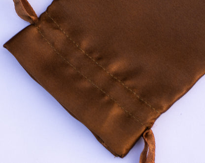100pcs - Elegant Satin Drawstring Pouches With Custom Logo in Bulk
