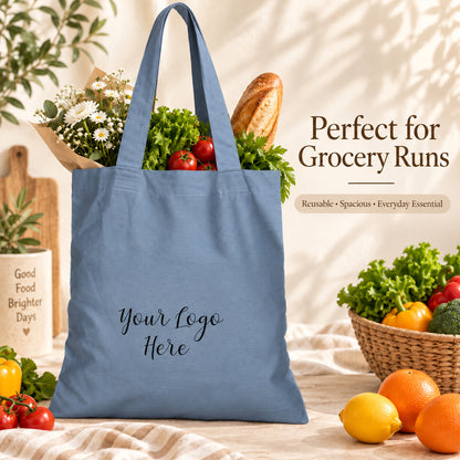25pcs - Custom Logo Cotton Market Tote Bag for Your Business