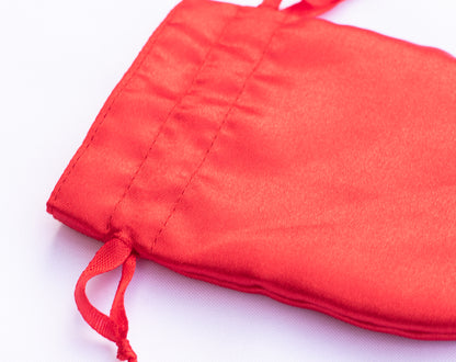100pcs - Round Satin Drawstring Pouch With Logo, Wedding Favor Bags