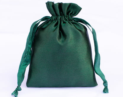 100pcs Premium Satin Drawstring Pouch With Logo in Wholesale & Bulk