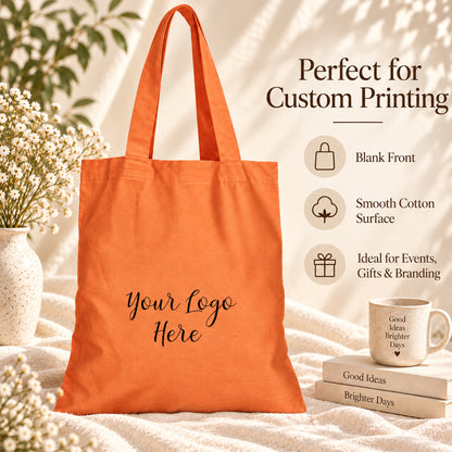 25pcs - Branded Cotton Market Tote Bag for Shops and Events