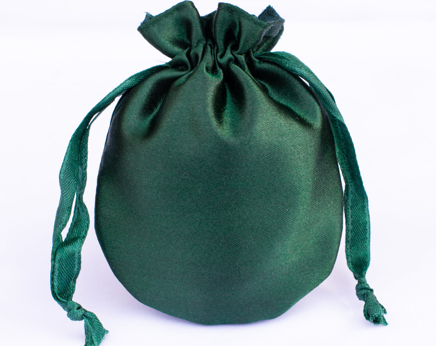 100pcs - Round Satin Drawstring Pouch For Jewelry Packaging, Wedding Favor Bags