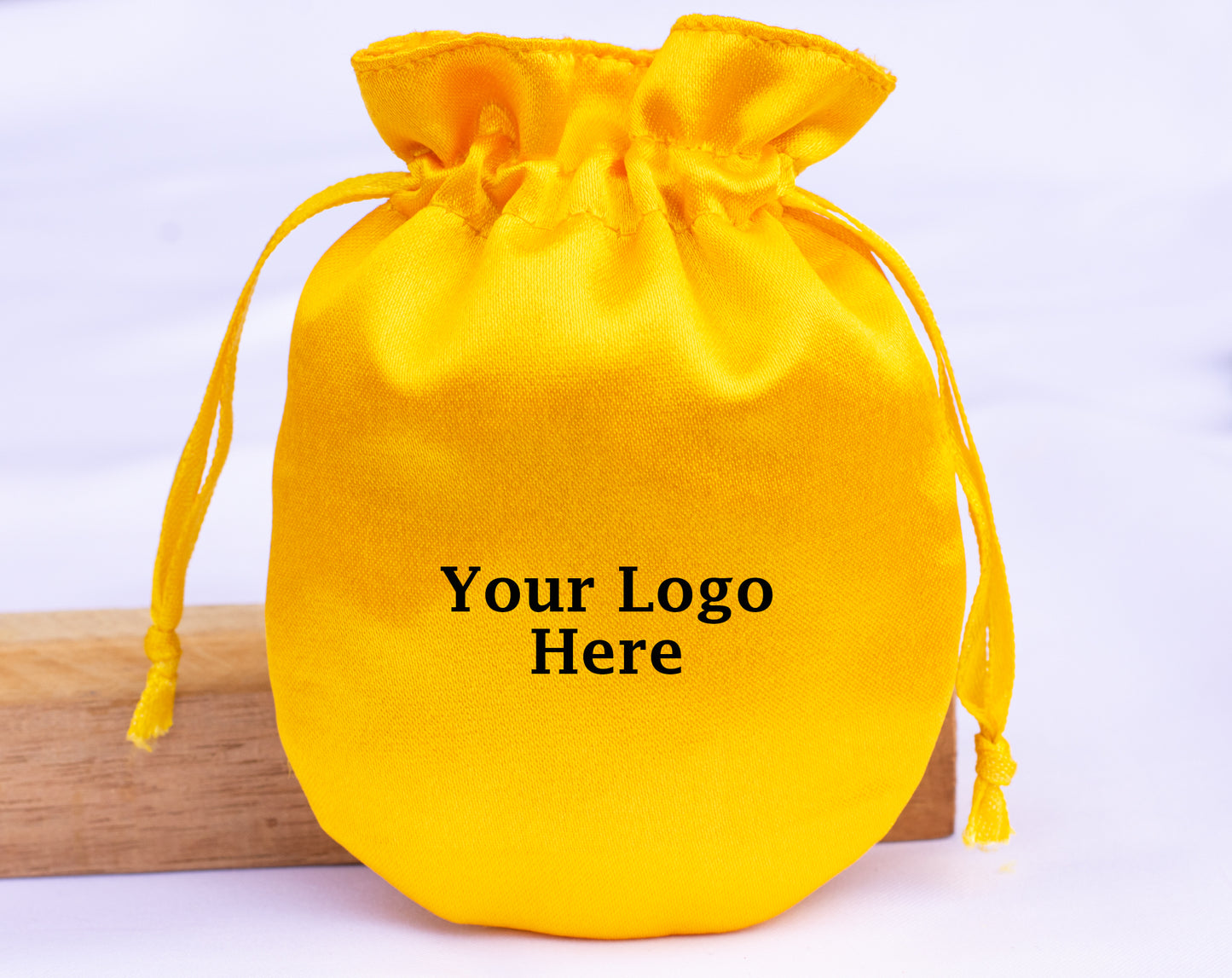 100pcs Round Satin Drawstring Jewelry Bags With Logo in Wholesale & Bulk